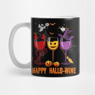 Happy HalloWine Funny Halloween Glass Wine Drinking Lover Mug